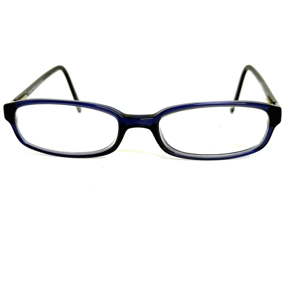 Emporio Armani 658 223 Navy Blue Rectangular Eyeglass Frames 51-17-135 Italy